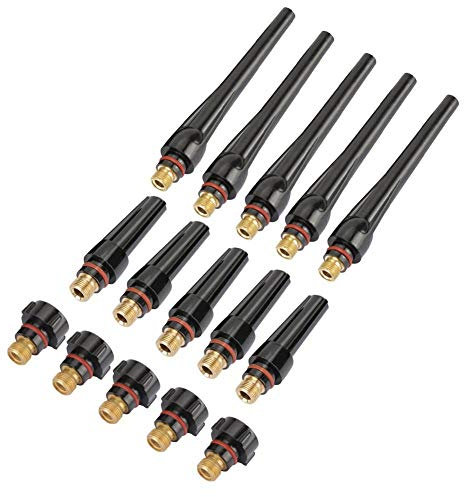 Ricambi Torcia TIG Ricambi Saldatrice TIG Tappo Posteriore Kit Back Cap per TIG Saldatura Torcia WP-17/18/26 (15pcs 57Y02 57Y03 57Y04)