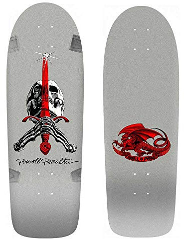 Powell Old School Peralta Ray Rodriguez OG Skull & Sword Silver 10