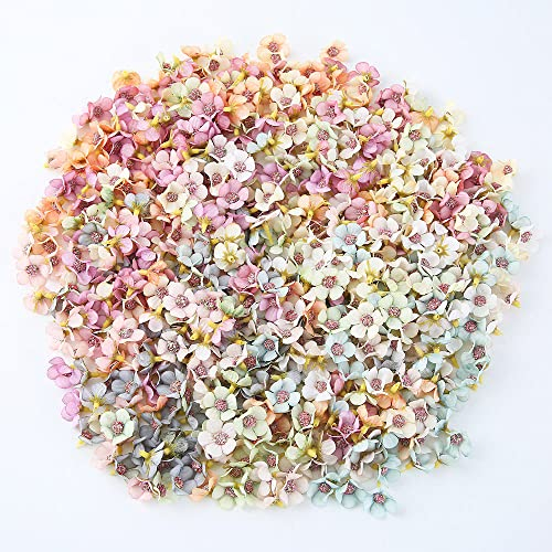 100 Pcs Künstliche Blumen,Mini Bunt Gänseblümchen Blütenköpfe,Kunstblumen Köpfe Deko für Hochzeit Feste Partei Haus DIY Basteln