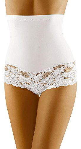Wolbar Miederslip Damen Slips Panties Höschen Hohe Taille Hipster Slip Figurformende Bauchkontrolle Shapewear Seamless Nahtlose Spitzenhöschen Formwäsche Unterhosen WB183