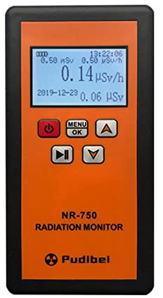 Gancon Nuclear Radiation Detector, Portable Geiger Counter, Dosimeter Monitor for Hard X Y Beta Radioactivity Tester with LCD Display of Environment (NR-750)
