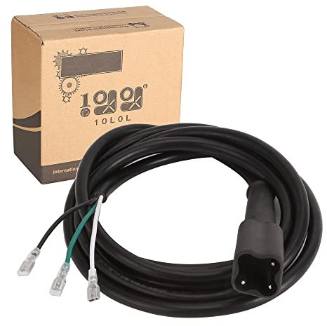 10L0L Golf Cart DC Charger Power, Yamaha G29 Drive 3-Pin Plug with 10ft DC Cord Golf Cart Accessories Dc Receptacle JW2-H7234-01-00