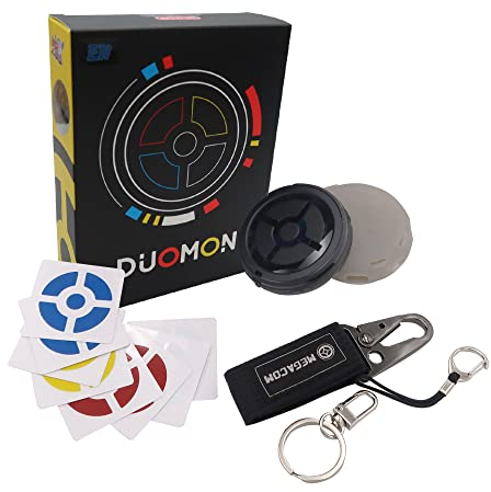 Mcbazel MEGACOM DuoMon, 2022 Dual Catchmon Neue Funktionen mit automatischer Erfassung/Erfassung, Sprach/Vibrationsaufforderung, LED-Benachrichtigungslicht - Schwarz