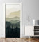 MyMaxxi - Tür bekleben mit Türtapete Türposter Türfolie Selbstklebend 90x200 Minimalistische Walddichtung - Tür verschönern ? Türaufkleber ? Türklebefolie Gebirge Landschaft grün