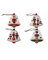 BRANDANI Decoration Lo SCHIACCIANOCI Campana Set 4 PZ Ceramica