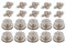 New Marine LOXX Set 10 Stück Oberteile + Blechschrauben 4,2x10