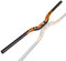 ZCXBHD MTB Carbon Lenker 31,8mm Mountainbike Fahrrad Lenker 580/600/620/640/660/680/700/720/740/760mm Extra Langer Riser Lenker (Color : Orange, Size : 760mm)