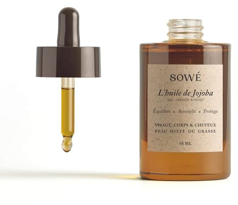 REINES JOJOBAÖL – BIOLOGISCH, NATÜRLICH UND KALTGEPRESST – 50 ml – Öl