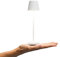 SIGOR Nuindie pocket - Dimmbare kleine LED Akku-Tischlampe Indoor & Outdoor, IP54 spritzwassergeschützt, Höhe 21 cm, aufladbar mit USB-C, 7 h Leuchtdauer, schneeweiß