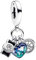 Lkwidi Charme Kamera, Herz-Kompass Charms-Anhänger 925 Sterling Silber Charm Bead Pendant für Europäische Armbänder und Halsketten