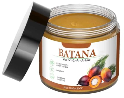 Raw Batana Oil für das Haarwachstum - Pure and Raw Unrefined Batana Oil Dr. Sebi, Organic Batanaoil Verhindert Haarausfall, Repariert Beschädigtes Haar, Fördert die Haardicke für Männer Frauen