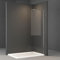 Goezes Walk-in Duschwand 80x185cm Seitenwand Dusche, Walkin Glas Duschtür Duschkabine Duschabtrennung aus 6mm ESG Sicherheitsglas, Echtglas Begehbare Duschtrennwand