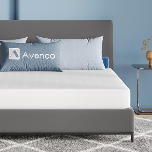 Avenco Matelas 90x190, 18CM, Matelas à Mémoire de Forme en Gel, Mousse en Matériau Bambou, Certifié Sûr et Fiable par CertiPUR-US et Oeko-TEX, Sommeil Frais, Evacuation de L'humidité, Lavable
