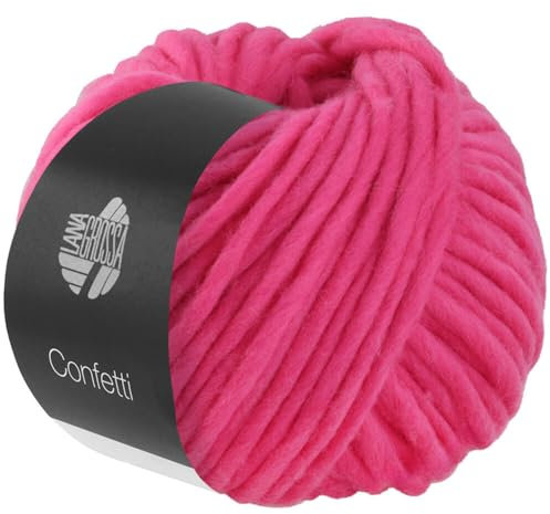 LANA GROSSA Confetti | Fingerdickes Merino-Dochtgarn mit Sprenkeldruck | Handstrickgarn aus 100% Schurwolle (Merino) | 100g Wolle zum Stricken & Häkeln | 50m Garn FB 103