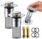 Universal Abflussstopfen Waschbecken, 34-40mm Edelstahl Abflusssiebe aus Rostfreiem Beckenablauffilter, Waschbecken Sieb Spülbecken Stöpsel Abflussstopfen für 34-40mm Abflussloch (2 Stück)