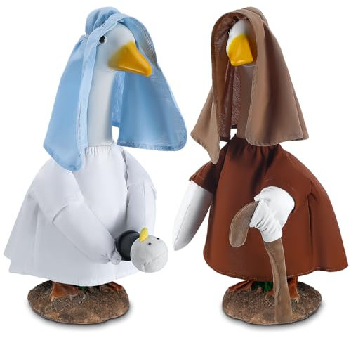 Cozypower Christmas Goose Outfit Veranda Goose Outfits Yard Goose Clothes Silly Lawn Goose Shirt for 58.4 cm Plastic Cement Goose Duck Decorations