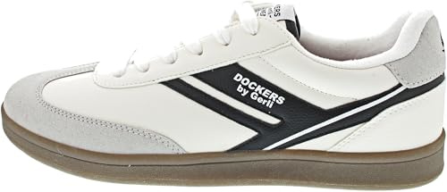 Dockers by Gerli Herren Sneaker Weiß/Schwarz EU 46