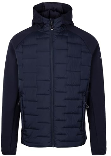 Trespass Heber Herren Active Full Zip Quick Dry Hooded Top, Marineblau, S