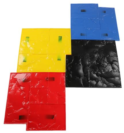 YJKKZQLB Concrete Cement Stamping4Pcs Concrete Stamps Mats Set Concrete Stamp Texturing Skin Decorative Concrete Cement Imprint Texture Stamp Mat 24 * 24in