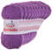 10 x 50g Häkelgarn Bambuska Sommergarn Strickgarn Baumwolle Viskose unifarben, Farbwahl, Farbe:09 violett