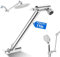 Shower Head Extension, 11 Inch Stainless Steel Shower Head Extension Arm, Height and Angle Adjustable Shower Arm About Tool-Free Insatllation