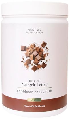 Daily Balance Shake – Mahlzeitenersatz mit pflanzlichem Protein – Unterstützt Ausdauer, Sättigung und Stoffwechsel - Energiequelle - Ernährungsoption - Ersatzmahlzeit (750g, Caribbean Choco Rush)