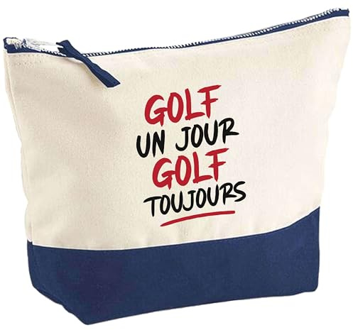Pochette Golf Toujours | Pouch | Idée Trousse Toilette Maquillage Cadeau Anniversaire Fête Original Famille Travail Départ Collègue Retraite