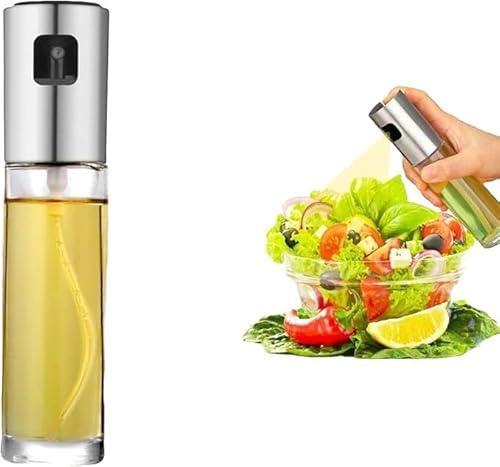 NATURALSPHERA Spruzzatore Olio Spray Spruzzino Friggitrice ad Aria Spray Oliva in Acciaio Inossidabile Nebulizzatore Spruzza Olio Cucinare Forno BBQ Forno Aceto Insalata Flacone