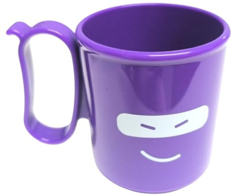 Tupperware Trinkhalmbecher Trinkbecher Plastikglas Junge Welle 500ml Trink Becher 500 ml (lila)