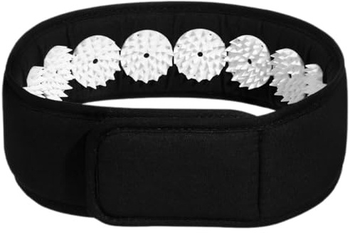 ABS und Polyester Akupressur Stirnband Tragbares für Yoga | Schwarz, Leicht und Wiederverwendbar, Tägliche Anwendung, Fördert die Durchblutung, Kompaktes Design