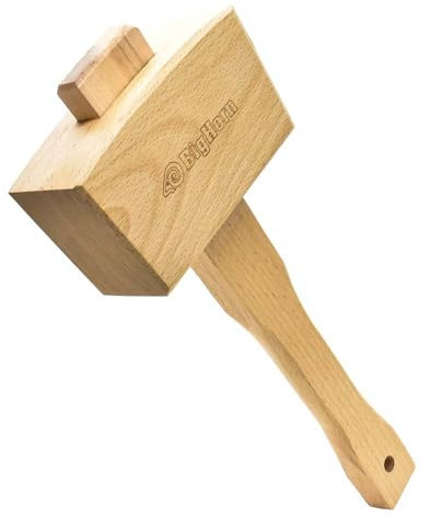 Big Horn 26016 Holzschnitzhammer, Buchenholz, 473 g