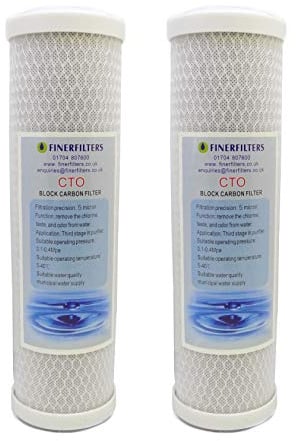 Finerfilters 10 Carbon Water Filter 5 Micron (2 Pack)