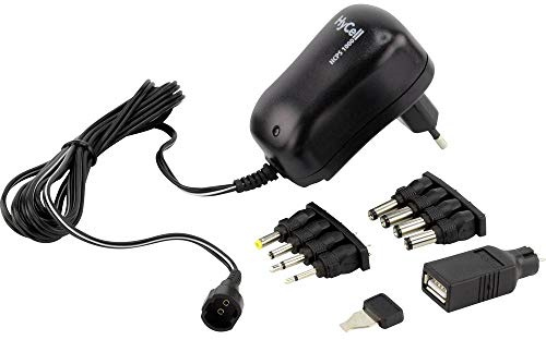 Hycell 1201-0007 Steckernetzteil, einstellbar 3 V/DC, 4.5 V/DC, 5 V/DC, 6 V/DC, 7.5 V/DC, 9 V/DC, 12
