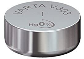 Varta Pila De Óxido De Plata, Pilas De Botón, 303, 1.55V Reloj, Al Por Menor (1-Pack)
