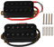Humbucker von Yibuy für HBBC-Gitarre, Tonabnehmer, Doppelspule, 2er-Set Schwarz