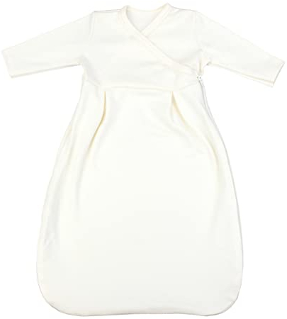 TupTam Baby Unisex Langarm Innenschlafsack, 62-68, Ecru