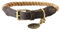HUNTER List Collier pour Chien en Corde Solide avec Embouts en Cuir et ferrures en Laiton