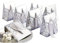 JZK 50x Silber Partygeschenke Box Papier Kleine Geschenkbox für Silber Hochzeit stag 25 Jahre Jahrestag Party Süßigkeiten Konfetti Box, Geburtstag, Taufe, Abschlussfeier, Weihnachtsgeschenke Box