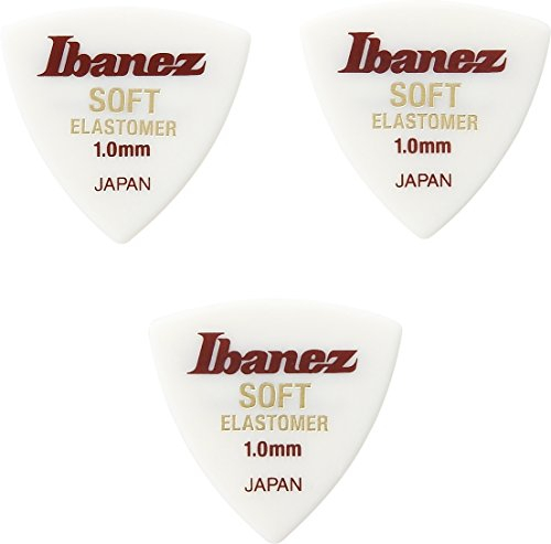 Ibanez BEL8ST10 Elastomer Picks Soft White - Plektren Set