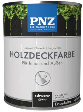 PNZ Holzdeckfarbe, Gebinde:0.25L, Farbe:schwarzgrau
