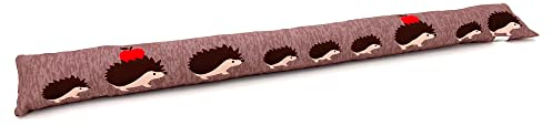 heimtexland ® Zugluftstopper Windstopper Fenster Kissen Türdichtung Fensterdichtung dekorativ Bedruckt mit 46% Sandfüllung OPTIMALE ABDICHTUNG Deko Geschenk Fensterkissen Typ378 Igel