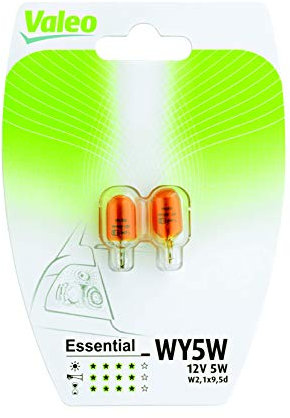 Valeo Ampoules Halogène, WY5W-Essential-Blister x2, 32120, Set de 2