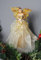 Four Seasons Liverpool - Gold Glitzer Fee/Engel Christbaumspitze - Glamourös - 23 cm hoch - Weihnachten - Winter - Baumschmuck - Gold - Weihnachtsbaumschmuck