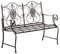 CLP Gartenbank Punjab, lackiertes Eisen, antik, Landhaus-Stil, Nostalgie, ca. 120 x 50 cm, Farbe:Bronze