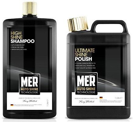 MER high Shine Shampoo 1L Ultimate Shine Polish 1L