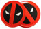 Funko DP03894 Star Wars Deadpool Round Icons Plate Set, Melamine, Multi-Colour, 21 x 21 x 2 cm