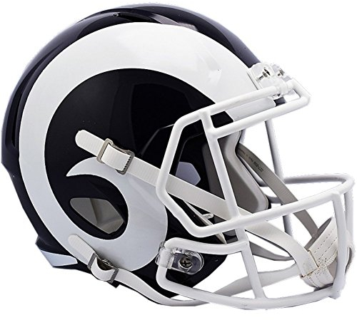 Riddell Helmet Helm in voller Größe, Los Angeles RAMS, Nachbildung in voller Größe, Speed-Stil, Erwachsene, Unisex, Teamfarben, Einheitsgröße