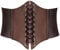 HANERDUN Damen elastischen Retro Gürtel Korsett mit Klettverschluss Taille Hüftgurt Vier Größen, Braun, M