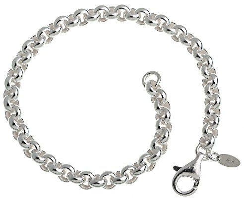 Silberketten Store Rundes Erbskette Armband - 5,4mm Breite - Länge wählbar 16-25cm - echt 925 Silber
