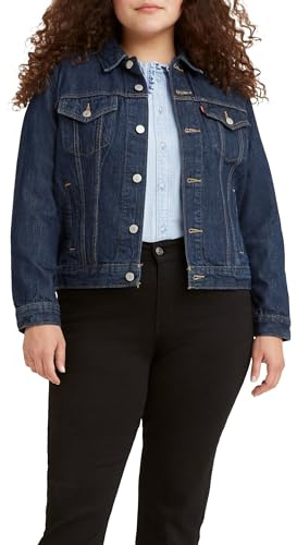 Levi's Donna Original Trucker Giacca in jeans Not Applicable, Blu (Clean Dark Authentic 0036), XX-Small